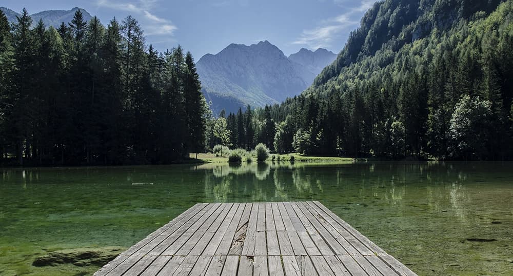 beautiful lake view of mountains